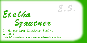 etelka szautner business card